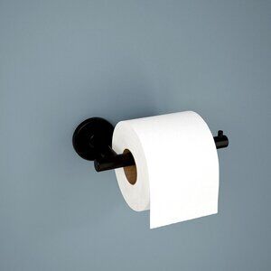 Sleek Black Toilet Paper Holder